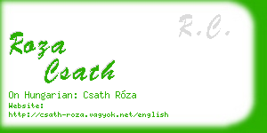 roza csath business card